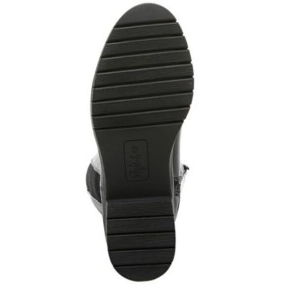 STYLE & COMPANY Womens Black Strap Gwynn Round Toe Block Heel Boots Shoes 10 M - Picture 4 of 4